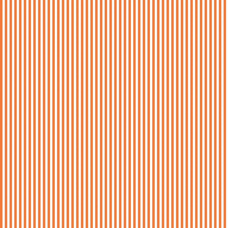 Seasonal Basics - 1/8" Stripe - Orange