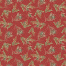 Holiday Spirit - Pinecones - Red