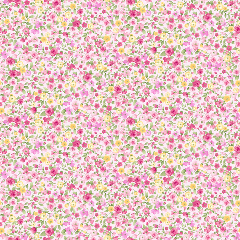 Hippity Hop - Tiny Antique Floral - Pink