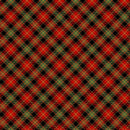 Merry Christmas - Bias Tartan Plaid Metallic - Holiday