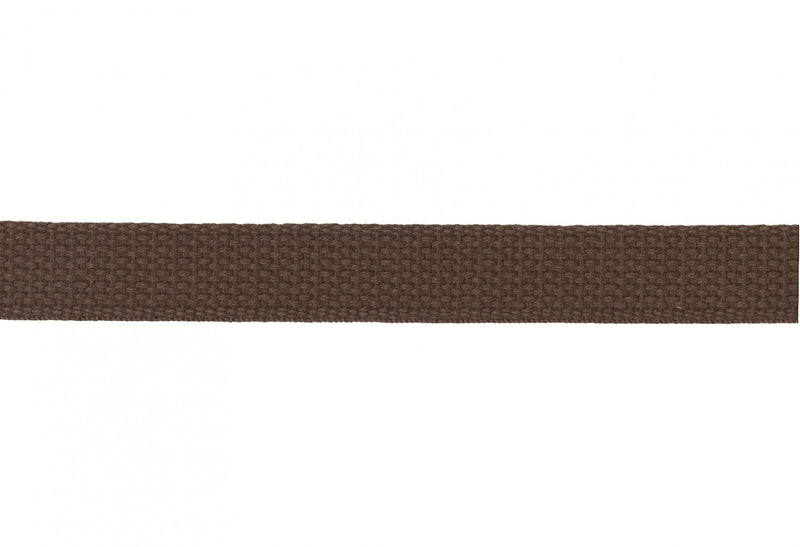 1" Cotton Webbing - Brown