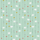 Dream Drifters - Dotty Striped Motif - Mint
