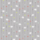Dream Drifters - Dotty Striped Motif - Grey
