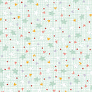 Dream Drifters - Tossed Ditsy Grid - Light Mint