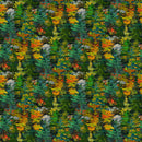 Silent Lake - Evergreen Trees - Dark Green Multi