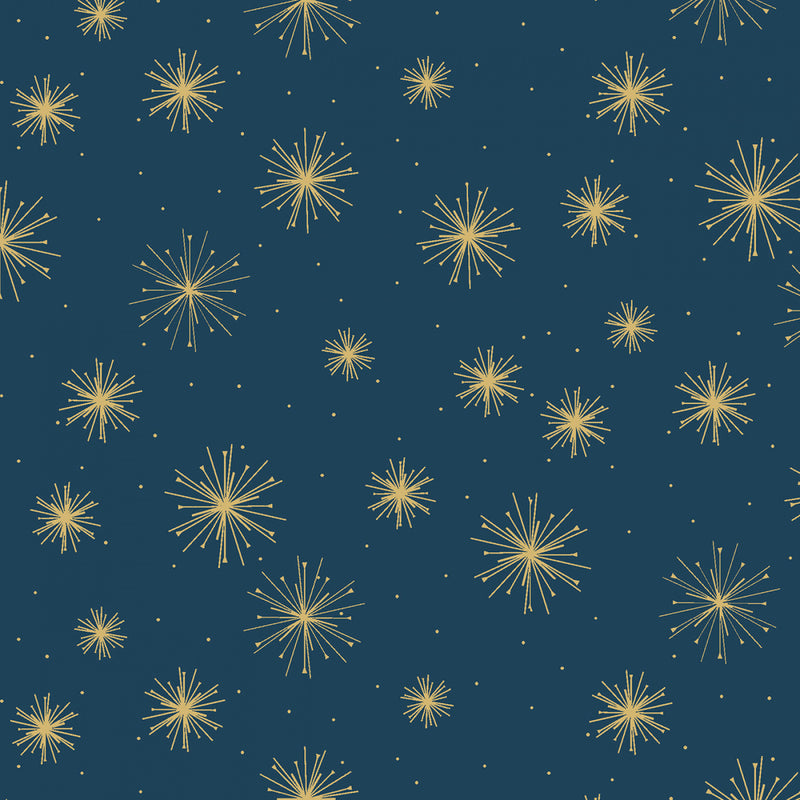 Deco the Halls - Open Starburst Toss - Dark Blue