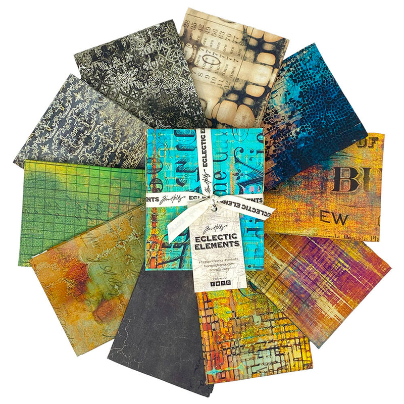 Tim Holtz Eclectic Elements FQ Bundle - Abandoned