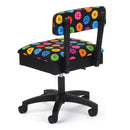Sewing Chair with Storage - Bright Buttons