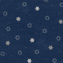 Hanukkah Lights - Tiny Star of David Toss - Navy/Silver