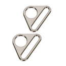 1.5" Flat Triangle Rings - Nickel