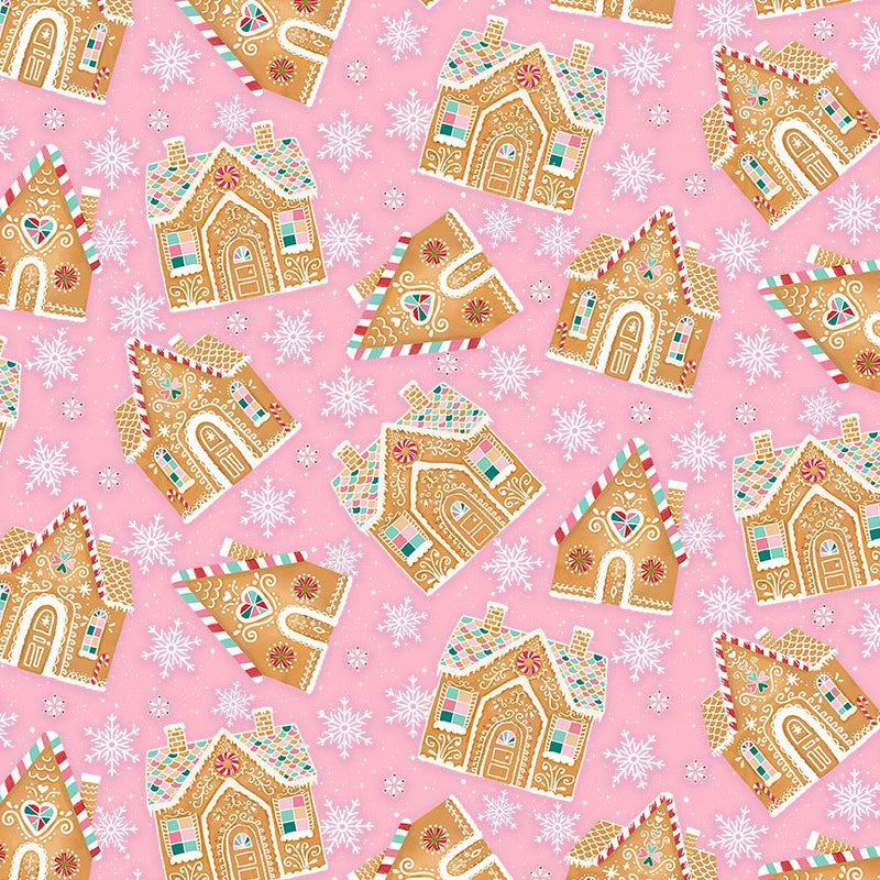 Gingerbread Dreams - Gingerbread House - Pink