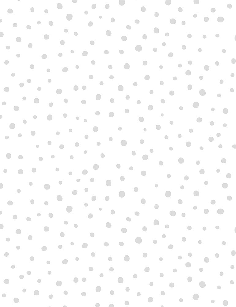 Whiteout - Random Dots - White