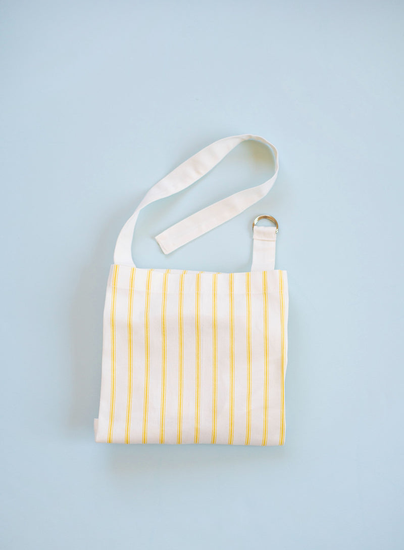 Adult Apron Blank - Yellow Pinstripe