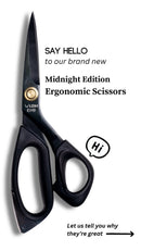Ergonomic Fabric Shears - Midnight Edition