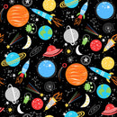 Playtime Flannel - Space - Black