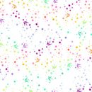 True Colors Minky - Fairy Dust - White