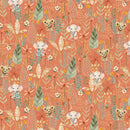 Mini Menagerie - Packed Animal Allover - Coral
