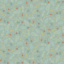 Mini Menagerie - Tossed Leaves - Teal