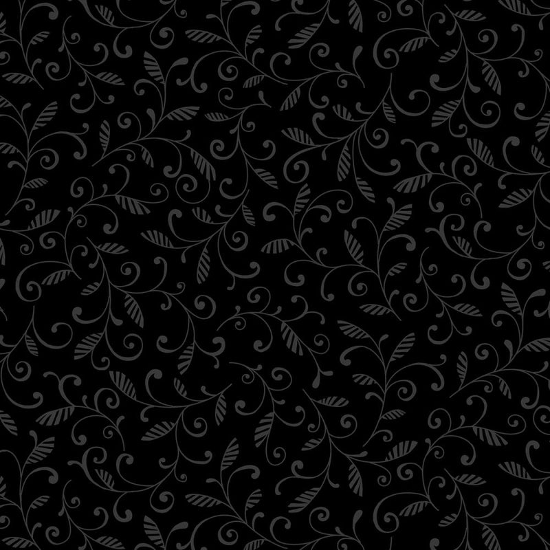 Onyx II - Vine Scrolls - Black