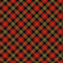 Merry Christmas - Bias Tartan Plaid Metallic - Holiday