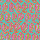 Kaffe August 2024 - Pasha Paisley - Aqua