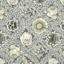 Vintage - Flower Lattice - Grey