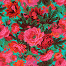 Kaffe August 2023 - Floral Burst - Maroon