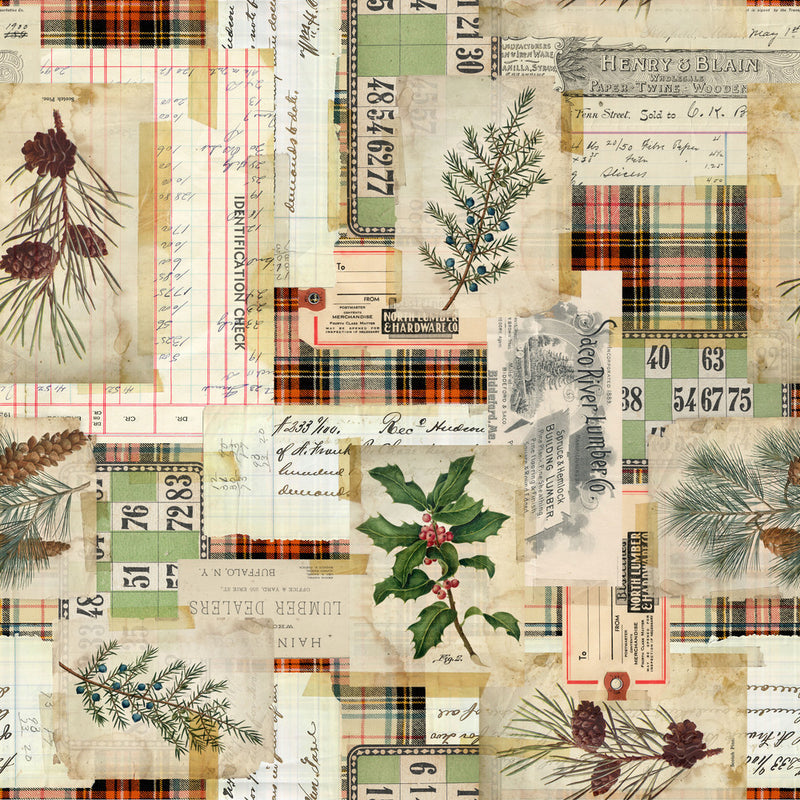 Holidays Past - Woodland Collage - Multi