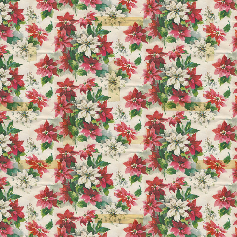 Holidays Past - Poinsettia Print - Multi