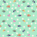 Floral Reef - School Crossing - Seafoam