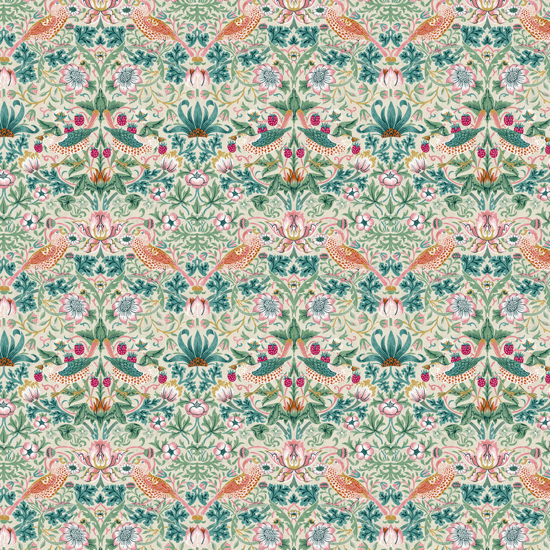 Bedford Park - Mini Strawberry Thief - Mineral