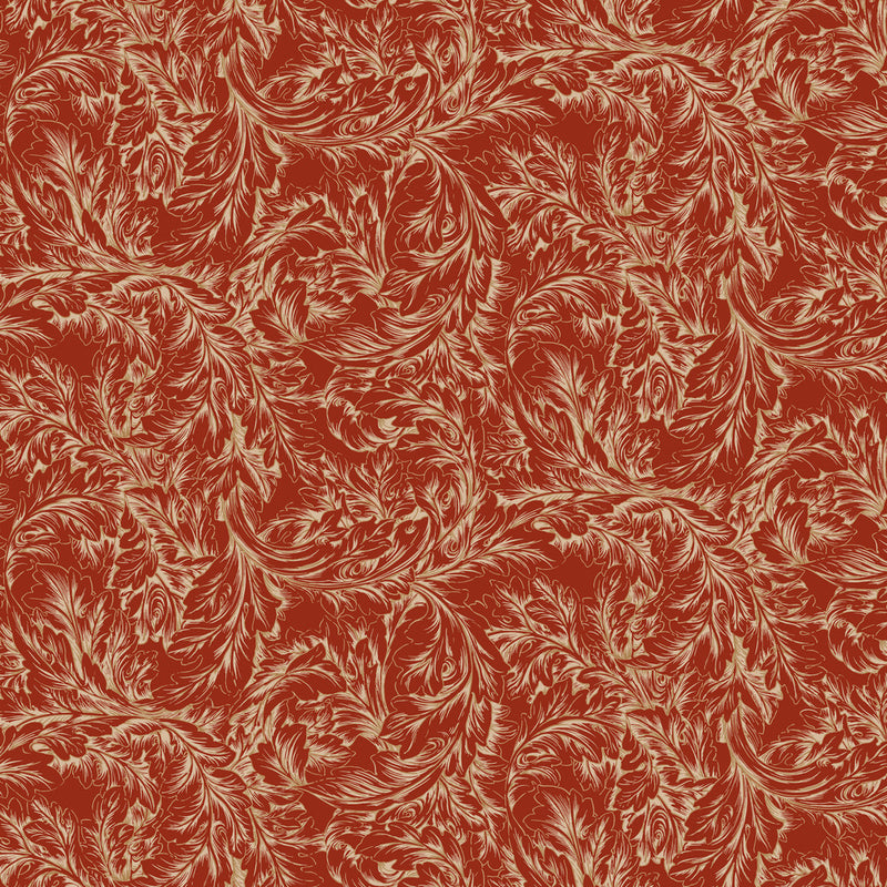 The Cotswold Holiday Collection - Acanthus Scroll - Red