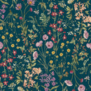 Glorious Garden - Flowing Floral - Teal