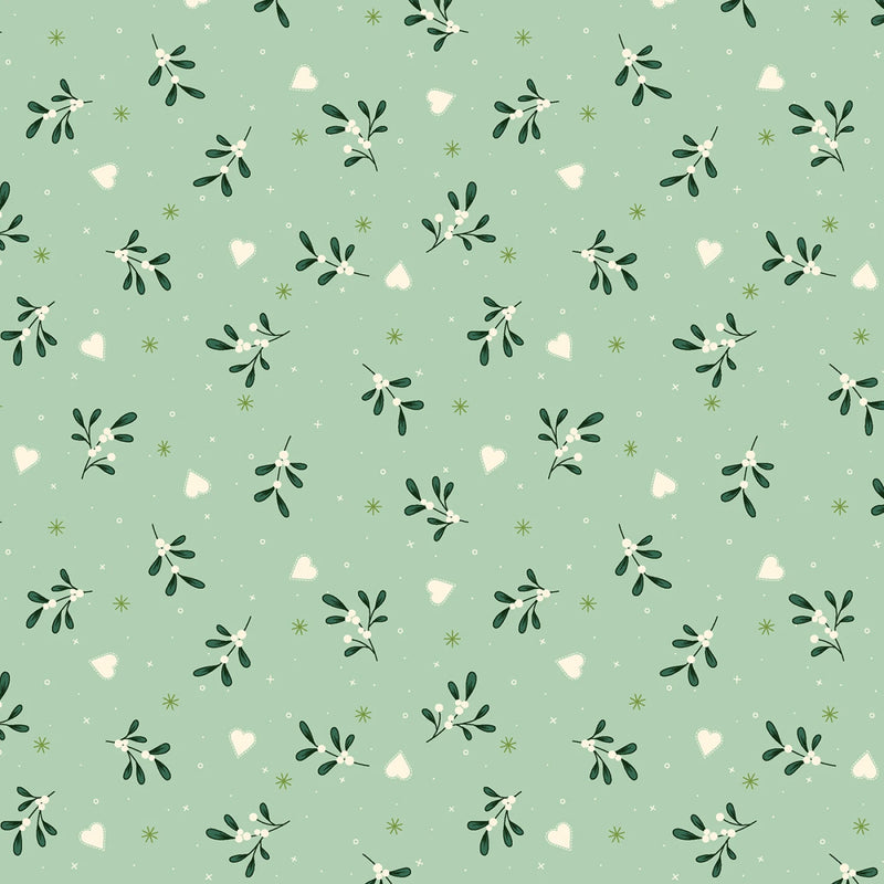 Make It Merry - Hearts and Sprigs - Mint