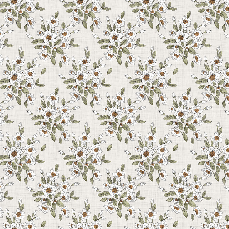 Grassland - Floral - Cream