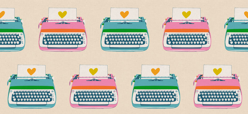 Best Day Ever Canvas - Typewriters - Natural