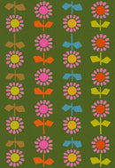 Catnap Canvas - Daisy Stripe - Sarah Green