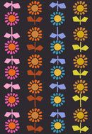 Catnap Canvas - Daisy Stripe - Black