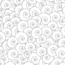 Salt & Pepper II - Dotty Spirals - White