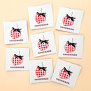 Minki Kim Woven Labels - Check Strawberry