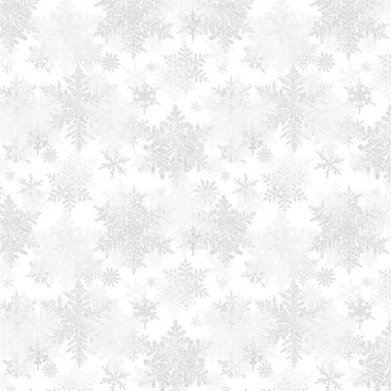 Snowfall - Layered Snowflakes - Light Grey