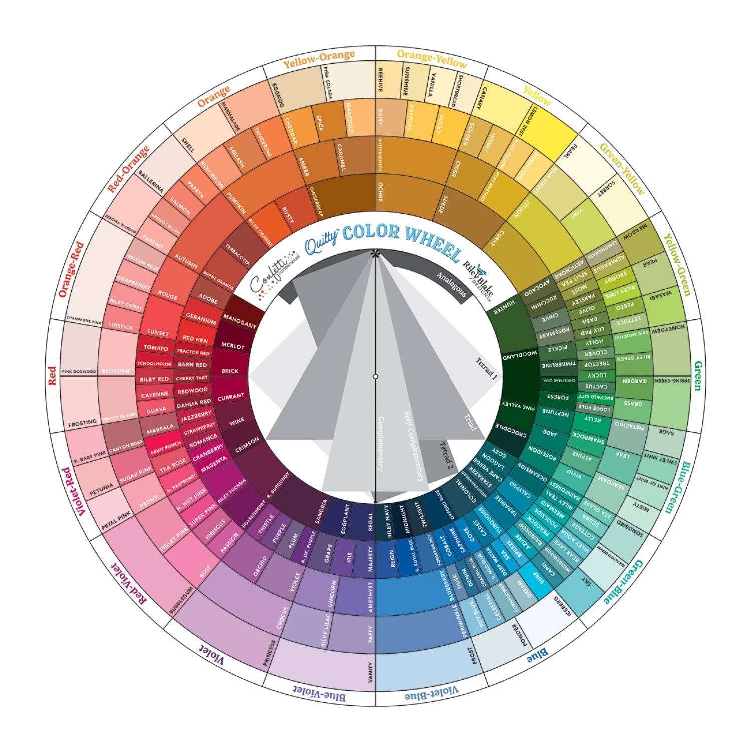 Unity Color Wheel Quilty Color Wheel