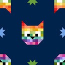 Meowter Space - Laser Cat - Navy