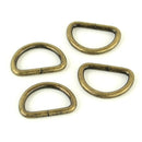 3/4" D-rings - Antique