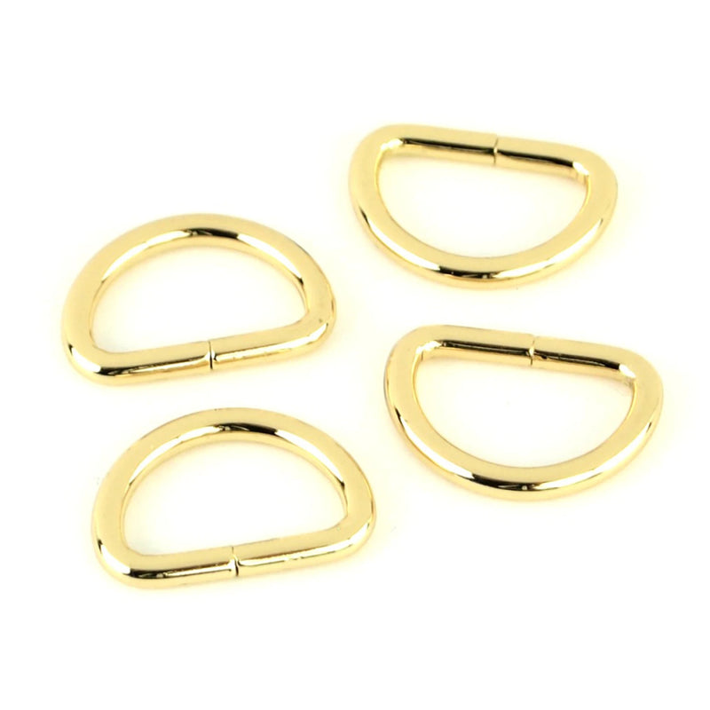 3/4" D-Rings - Gold