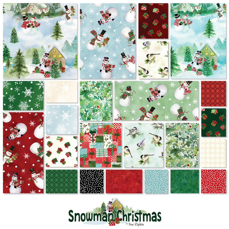 Snowman Christmas 10" Squares