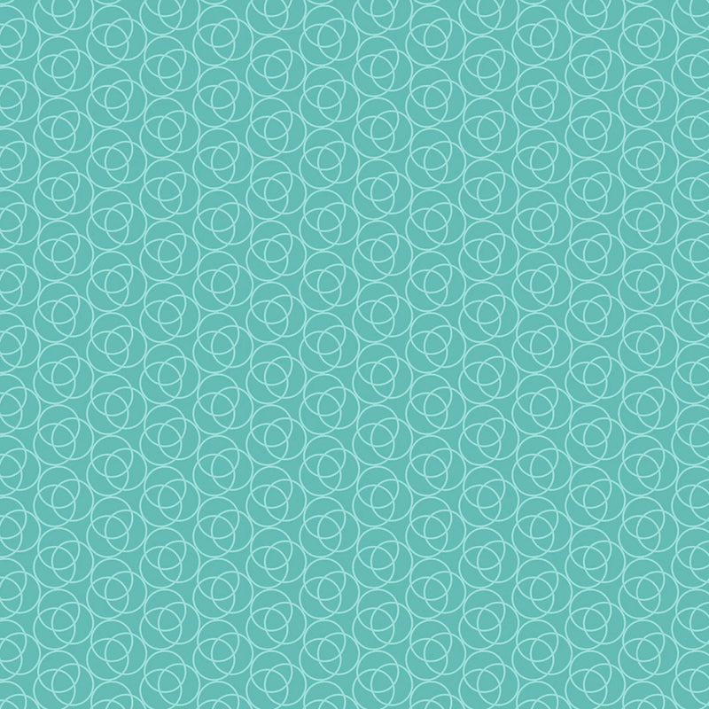 Whimsy II - Overlapping Rings - Turquoise