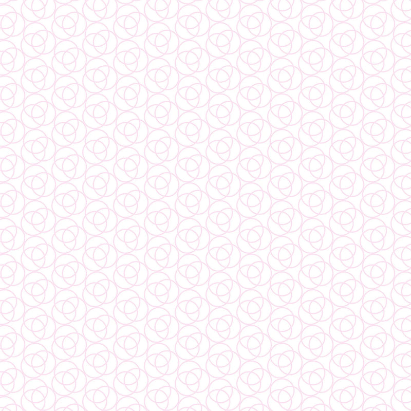 Whimsy II - Overlapping Rings - White