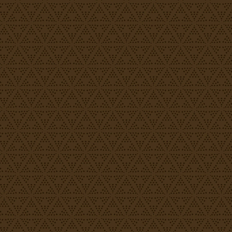 Whimsy II - Dotty Triangles - Brown