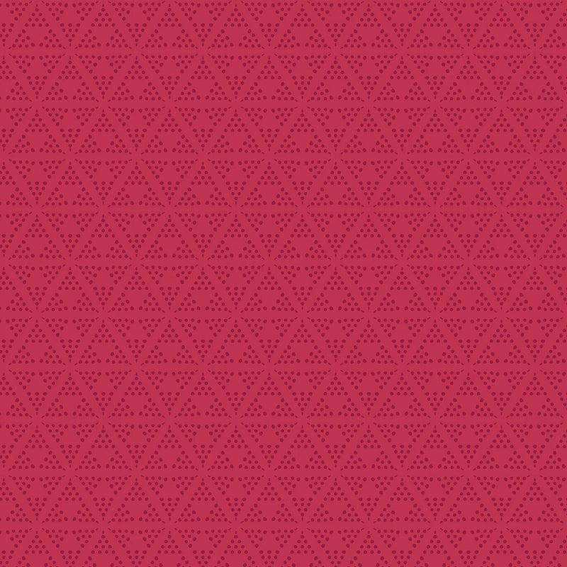 Whimsy II - Dotty Triangles - Red